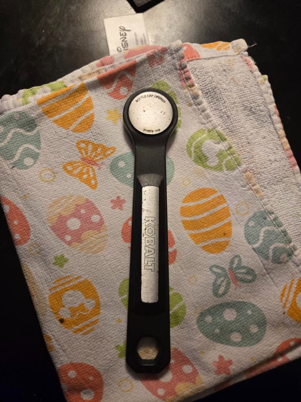 KOBALT BOTTLE CAP OPENER ALSO 15MM WRENCH & TIRE LEVER